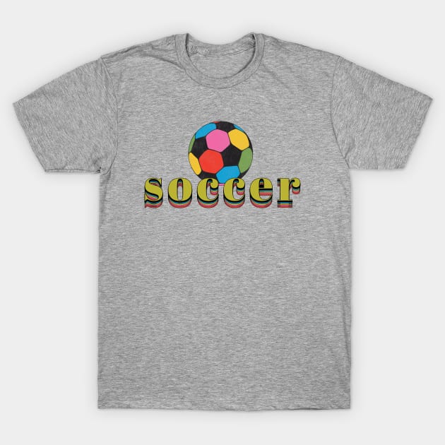 Rainbow Soccer T-Shirt by SharksOnShore